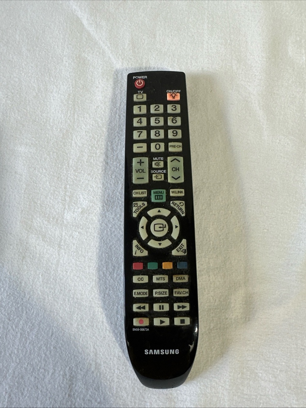 Samsung Black Remote with Cream Buttons
